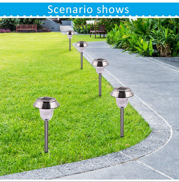 Lawn application of Stainless Steel Solar Garden Lights