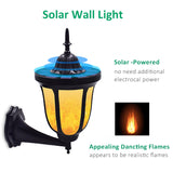 Solar Wall Lighting Dancing Flame Lamp